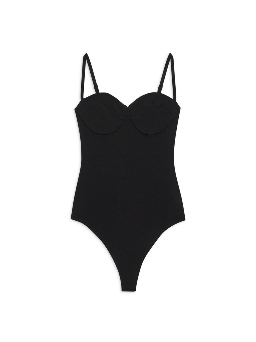 ANINE BING SPORT BLACK SEXY VIA BODYSUIT THONG NEW XL
